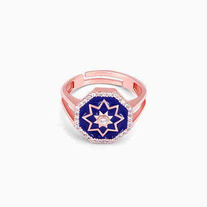 Rose Gold Taj Mosaic Ring