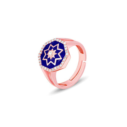 Rose Gold Taj Mosaic Ring