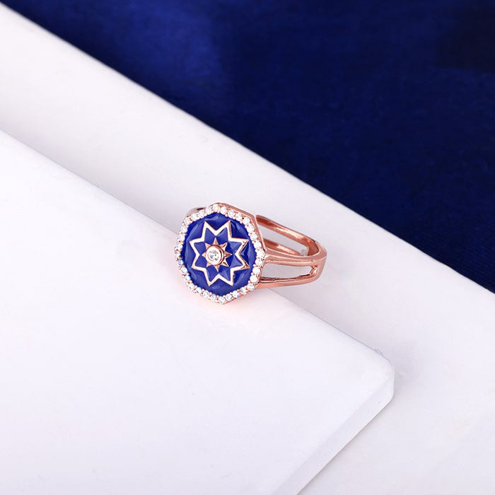 Rose Gold Taj Mosaic Ring