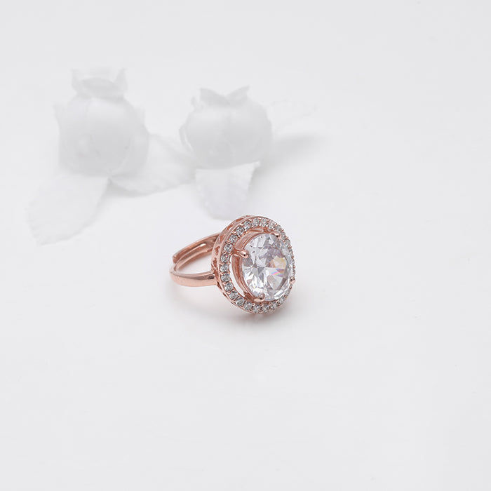 Rose Gold Valentine Classic Zircon Gift Set