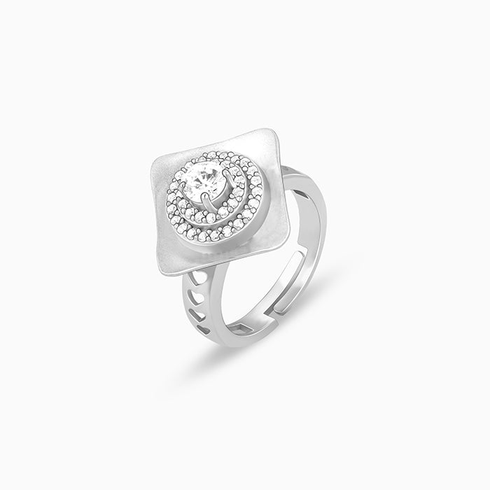 Silver Bouquet Design Ring