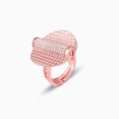 Rose Gold Sparkly Mesh Ring