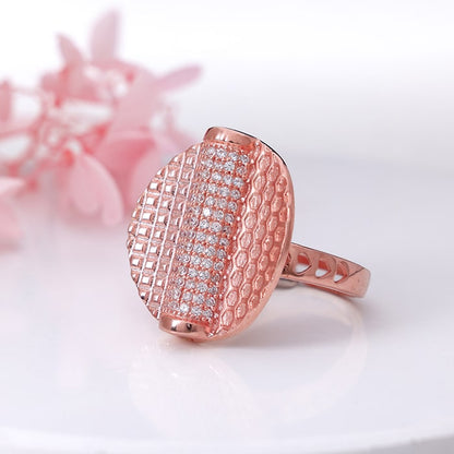 Rose Gold Sparkly Mesh Ring