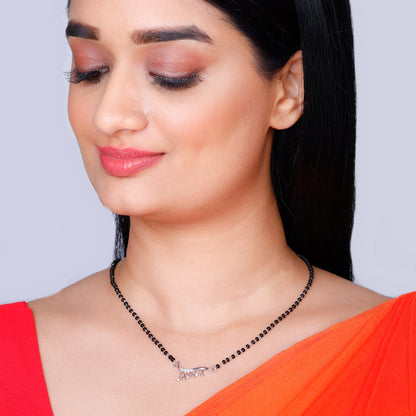 Silver Diamond Chimes Mangalsutra