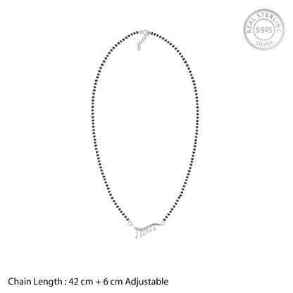 Silver Diamond Chimes Mangalsutra