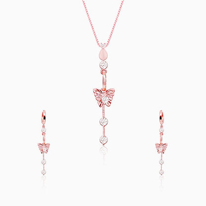 Rose Gold Charming Butterfly Set