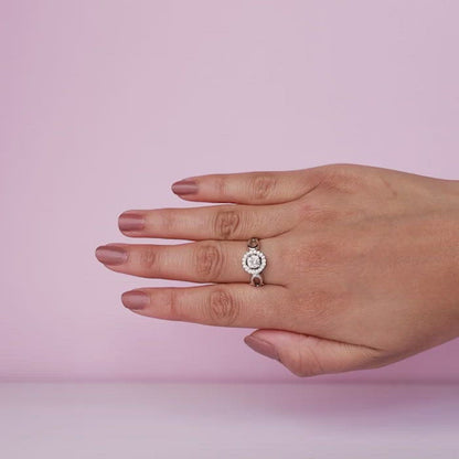 Silver Stark Flower Ring