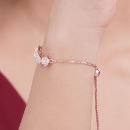 Rose Gold Perfect-Pear Bracelet