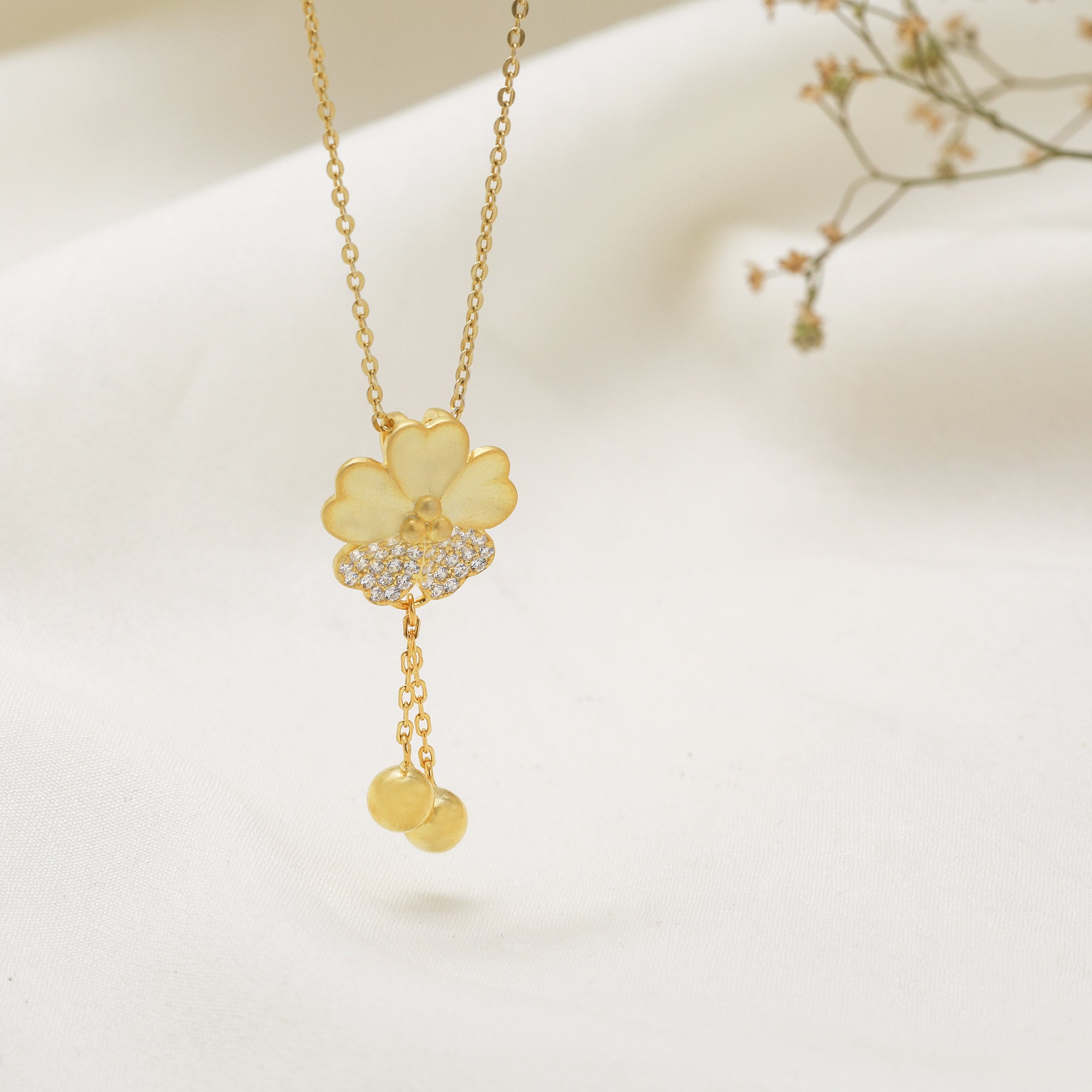 Golden Flower Girl Set – GIVA Jewellery